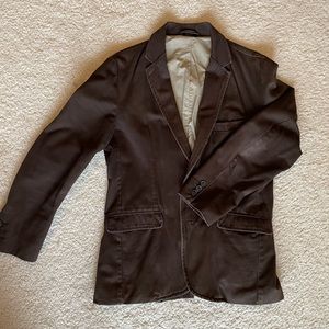 Brown Old Navy medium classic tailored jacket coat